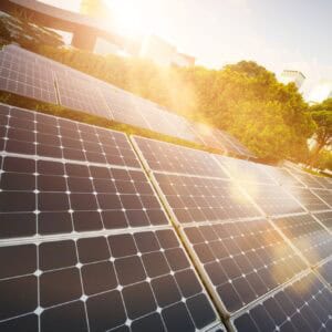 Paneles solares para energía renovable y sostenibilidad.